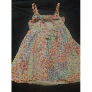 Adventurewear 360 Girls' 5t Floral Sundress Multicolor back bow